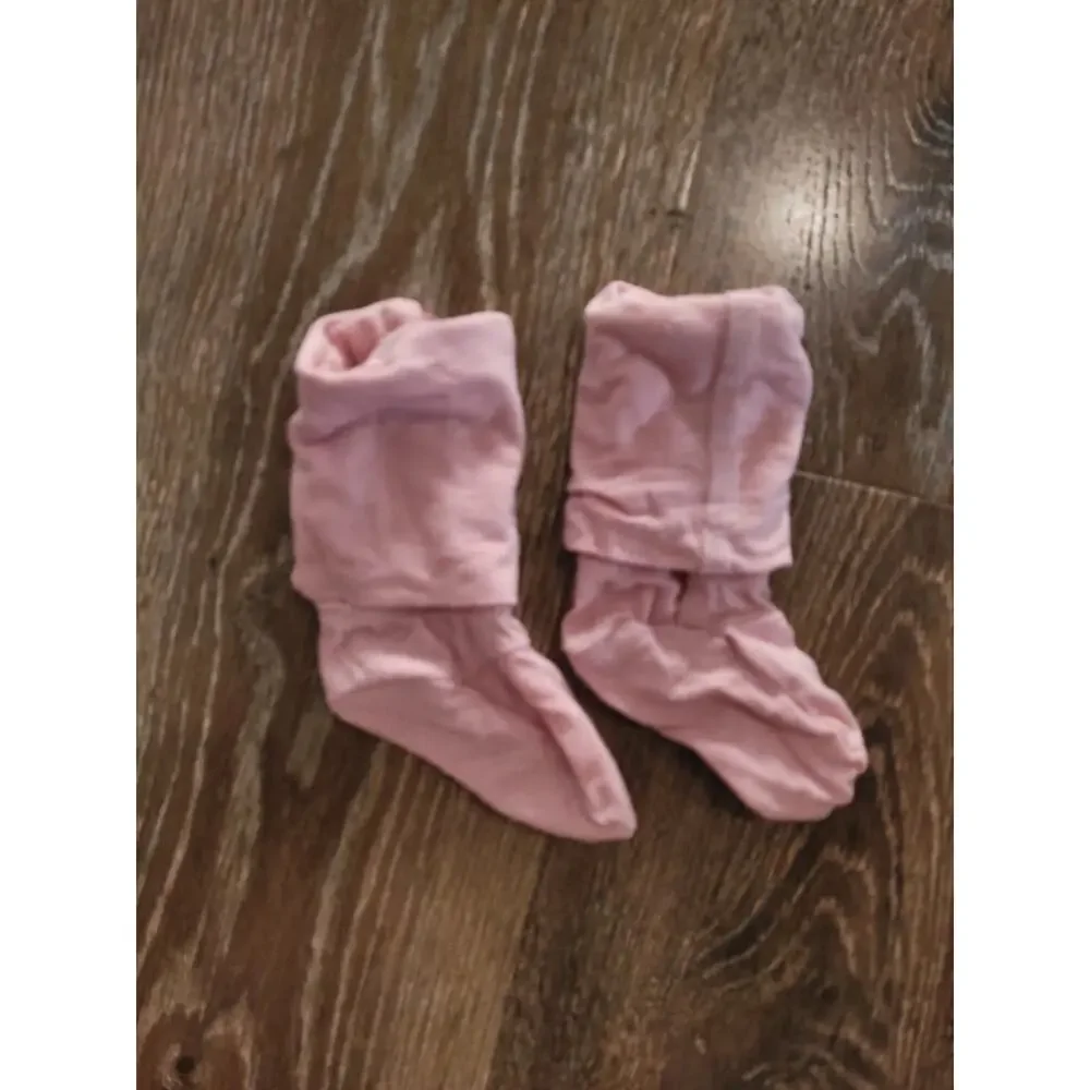 Boutique Baby‎ Bamboo Pink Socks Booties size 0-6 months #8